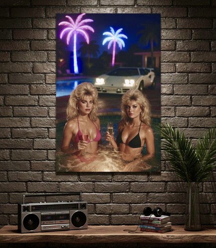 Miami 80s vice poster - miami, —