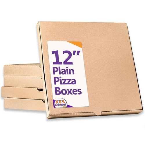 Inch plain brown pizza - brown,