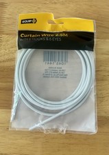 Equip 2.5 Metre Curtain Wire White plastic coated 