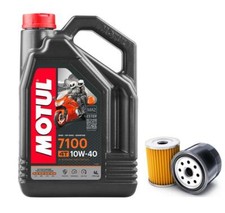 Motul 7100 10W40 4T 4L Fully Synthetic Oil & Filter For Suzuki DR-Z125 L 03-21