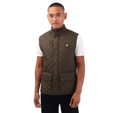 Men's Belstaff Icon Gilet in Green