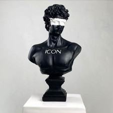 Handmade David Large Marble Pop Art Sculpture, Michelangelo's Renaissance Statue