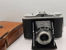 Vintage 6x6 Agfa Isolette I Folding Camera Agnar 1:4.5/85 lens 120 film. Good