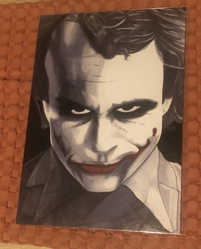 Joker illustrated print - art, a4