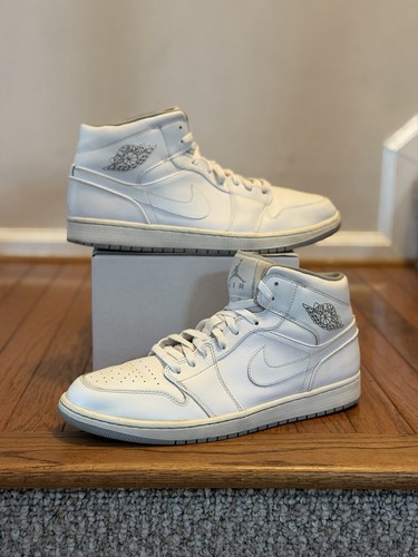 Air jordan mid white wolf - air,