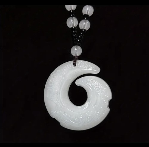 Chinese white jade spiral - chinese,