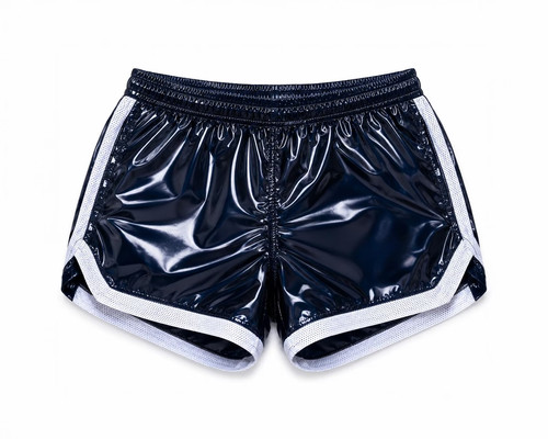 Shiny nylon running shorts - running,