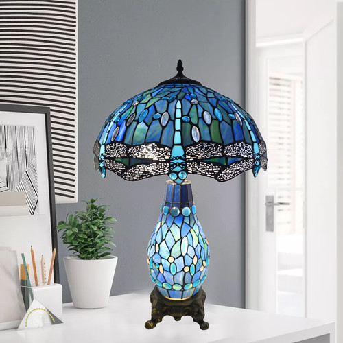 Tiffany style clustered table - tiffany,