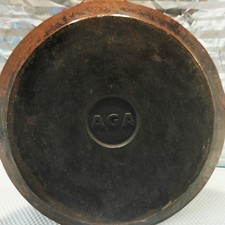 Brown AGA 10" 26cm Heavy Cast Iron Frying Pan Vintage Kitchen Cookware
