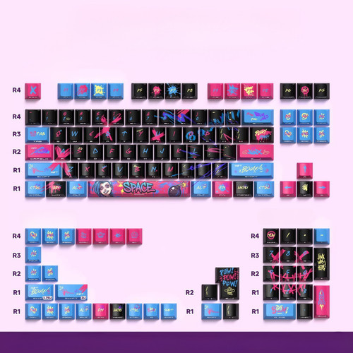 Anime theme pbt keycaps set - anime,