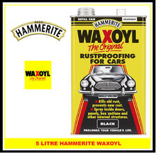 Hammerite 5092949 Waxoyl Rustproofing Refill Can 5 LITRE - BLACK
