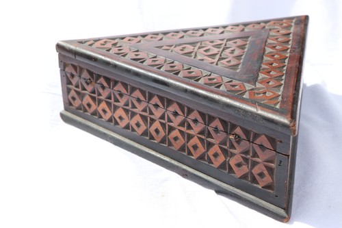French carved triangular