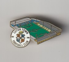 LUTON TOWN F.C . Club Crest with GRound Enamel Badge FREE POST UK