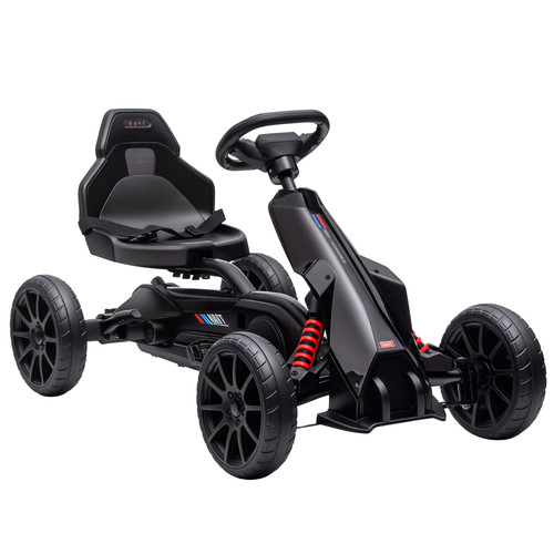 Homcom children pedal kart - go,
