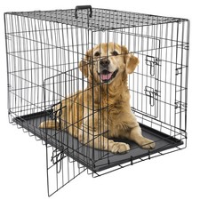 Dog Crate Kennel Folding Metal