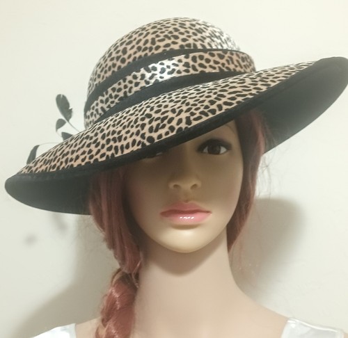 Wide brim leopard print - wide,