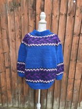 Vintage 80s Handmade Fair Isle