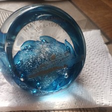 Caithness H M Y Britannia Paperweight 1954-1997 Limited Edition 33/350 