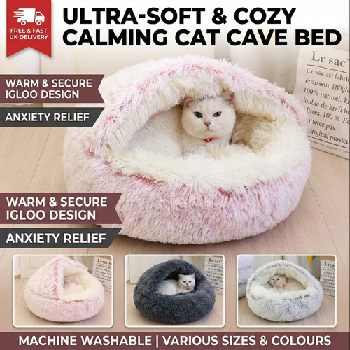 Pet dog cat bed round - pet, plush