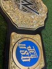 WWE NEW WORLD HEAVYWEIGHT TITLE BELT WITH JEY USO SIDE PLATES 6MM