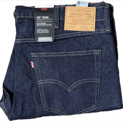 Levis 502 mens denim jeans - denim,