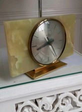 Vintage KIENZLE  onyx mantel German clock 