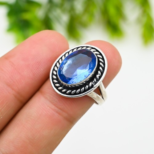 Blue tanzanite gemstone 925 - blue,