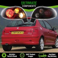 Peugeot 206CC Cabriolet 2000-2003 Black Lexus Style Rear Back Tail Lights Lamps