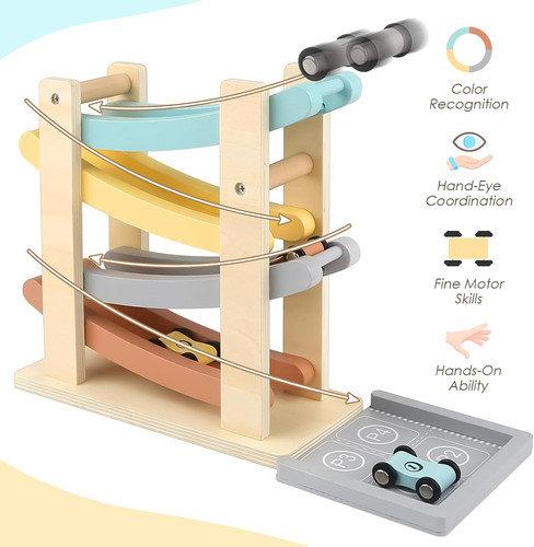 Wooden car ramp toy for - ramp,