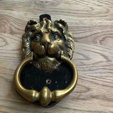 Large Vintage Brass Lions Head