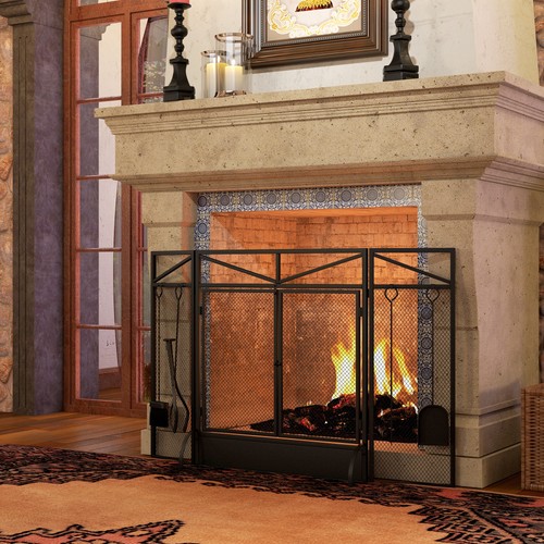 Panel folding fire guard - 3,