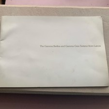 1970s Lancia Gamma Berlina & Gran Turismo car advertising booklet - UK -
