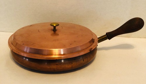 Vintage luso copper pan - vintage,