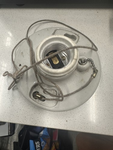 Vintage leviton ceramic light - vintage,