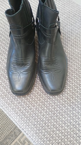 Ladies black leather line - black,