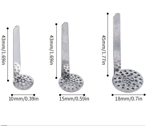 10mm 15mm 18mm - concave, metal