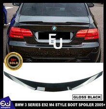 REAR BOOT TRUNK SPOILER LID WING M4 STYLE FOR BMW 3 SERIES E92 05-11 GLOSS BLACK
