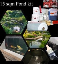 15 Metre² Fibreglass Pond Kit, Polyester Resin, Tissue, Black Topcoat, Matting