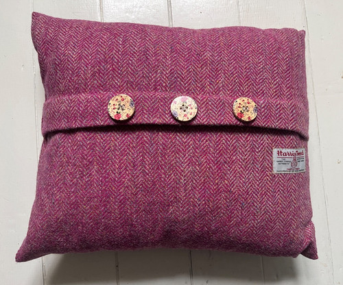 Harris tweed cushion - tweed, 16x13"
