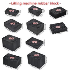 Ramp Jacking Rubber Blocks Set Universal Scissor Car Lift Pads Set of 4