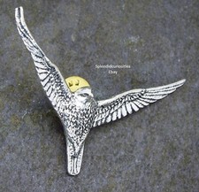 Soaring Falcon Bird Pin Badge