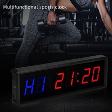 Multifunction Electronic Gym Stopwatch Wall Clock LED Alarm Interval Timer Clock