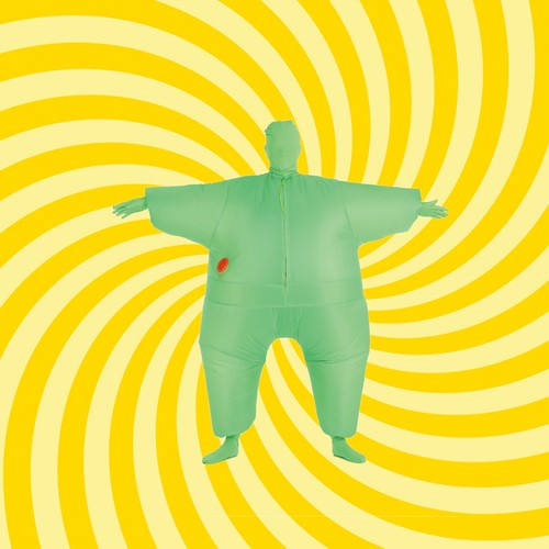 Green inflatable full body - full,