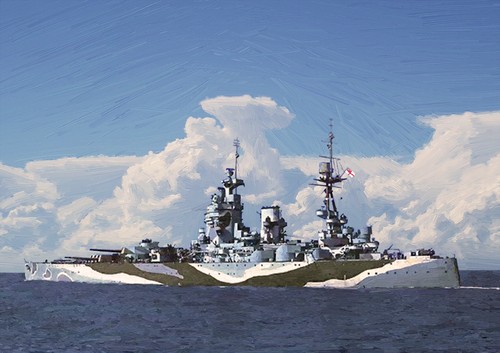 Hms rodney hand finished - -,