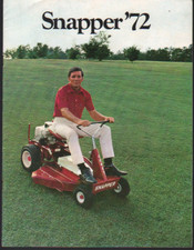 1972 Snapper Lawn Mowers Brochure Leaflet
