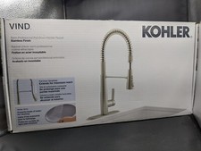 Kohler Vind 1PR33911-VS-AB Single Hole Pre-Rinse Kitchen Faucet-Stainless Steel