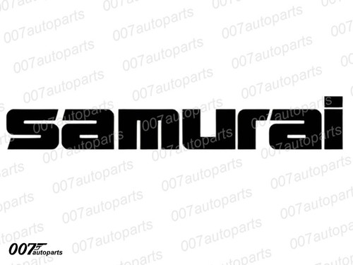Samurai tailgate sticker decal - tailgate,