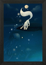 Jellyfish Leaving 2 Framed