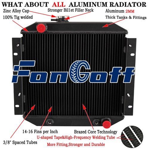 Rows aluminium radiator for - 3,
