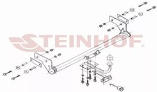 Tow Bar for Renault Kangoo I (not Maxi) Fits 10/1997 to 2008